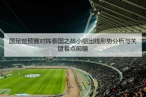 国足世预赛对阵泰国之战小组出线形势分析与关键看点前瞻